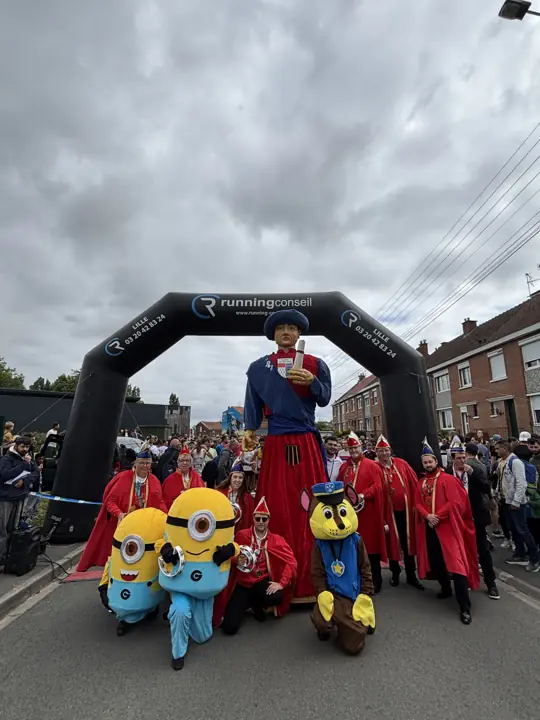 Les mascottes de la course